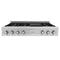 ZLINE 48-Inch Porcelain Gas Stovetop in Satin Stainless Steel with 7 Gas Burners and Griddle (RTS-48)