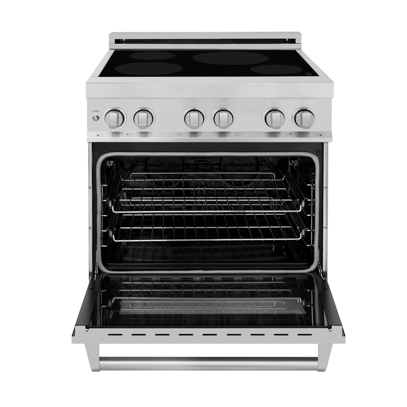 ZLINE 30-Inch Induction Range with a 4 Element Stove and 4.0 cu. ft. Electric Oven in Stainless Steel (RAIND-30)