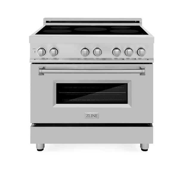 ZLINE 36-Inch Induction Range with 5 Element Stove and 4.6 cu. ft. Electric Oven in Stainless Steel (RAIND-36)