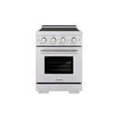 ZLINE 24-Inch, 3.2 Cu. Ft. Paramount Induction Range with 3 Element Cooktop and Electric Convection Oven in Stainless Steel (SINR24)