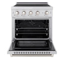 ZLINE 3-Piece Appliance Package - 30-Inch Paramount Induction Range, 36-Inch French Door Refrigerator with Water Dispenser, and Dishwasher in Stainless Steel
