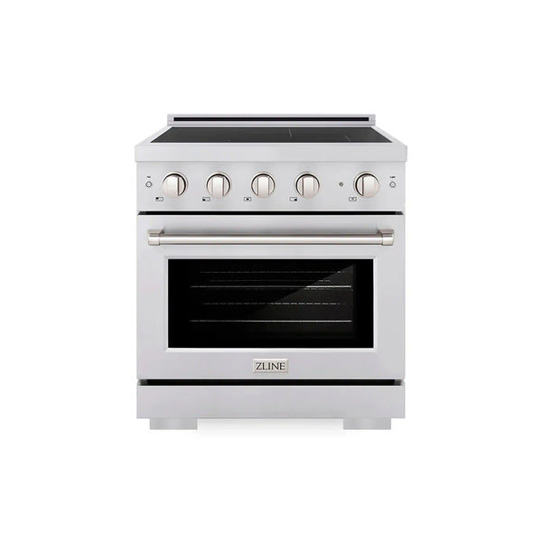 ZLINE 30-Inch, 4.2 Cu. Ft. Paramount Induction Range with 4 Element Cooktop and Electric Convection Oven in Stainless Steel (SINR30)