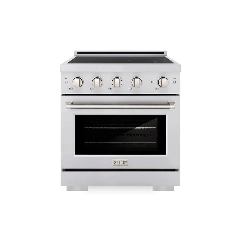 ZLINE 30-Inch, 4.2 Cu. Ft. Paramount Induction Range with 4 Element Cooktop and Electric Convection Oven in Stainless Steel (SINR30)