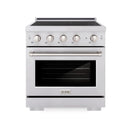 ZLINE 5-Piece Appliance Package - 30-Inch Paramount Induction Range, Wall Mount Range Hood, 36-Inch French Door Refrigerator, Dishwasher, and 30-Inch Microwave Drawer in Stainless Steel