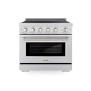 ZLINE 3-Piece Appliance Package - 36-Inch Paramount Induction Range, 36-Inch French Door Refrigerator with Water Dispenser, and Dishwasher in Stainless Steel
