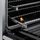 ZLINE 30-Inch, 4.2 Cu. Ft. Paramount Induction Range with 4 Element Cooktop and Electric Convection Oven in Stainless Steel with Polished Gold Accents (SINRZ-30-G)