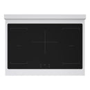 ZLINE 3-Piece Appliance Package - 36-Inch Autograph Edition Induction Range, 36-Inch French Door Refrigerator, and Dishwasher in Stainless Steel with Gold Trim
