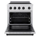 ZLINE Autograph Edition 30-Inch 4.2 Cu. Ft. Paramount Induction Range with 4 Element Cooktop and Electric Convection Oven in Stainless Steel with Matte Black Accents (SINRZ-30-MB)