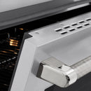 ZLINE Autograph Edition 36-Inch 5.2 Cu. Ft. Paramount Induction Range with 5 Element Cooktop and Electric Convection Oven in Stainless Steel with Polished Nickel Helix Handle and Knob Accents (SINRZ-36-KPN)