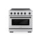 ZLINE Autograph Edition 36-Inch 5.2 Cu. Ft. Paramount Induction Range with 5 Element Cooktop and Electric Convection Oven in Stainless Steel with Matte Black Accents (SINRZ-36-MB)