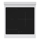 ZLINE Autograph Edition 24-Inch 3.2 Cu. Ft. Paramount Induction Range with 3 Element Cooktop and Electric Convection Oven in Stainless Steel with White Matte Door and Polished Gold Accents (SINRZ-WM-24-G)