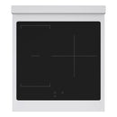 ZLINE Autograph Edition 24-Inch 3.2 cu. ft. Paramount Induction Range with 3 Element Cooktop and Electric Convection Oven in Stainless Steel with White Matte Door and Matte Black Accents (SINRZ-WM-24-MB)