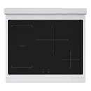 ZLINE Autograph Edition 30-Inch 4.2 Cu. Ft. Paramount Induction Range with 4 Element Cooktop and Electric Convection Oven in Stainless Steel with White Matte Door and Champagne Bronze Accents (SINRZ-WM-30-CB)