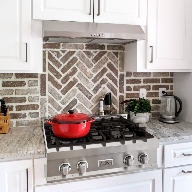ZLINE 3-Piece Appliance Package - 30-Inch Gas Rangetop, Over-the-Range Microwave, and Double Wall Oven in Stainless Steel (3KP-RTOTR30-AWD)
