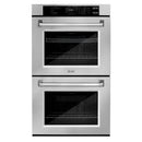 ZLINE 3-Piece Appliance Package - 30-Inch Rangetop, Over-the-Range Microwave Oven, and  Double Wall Oven in Stainless Steel  (3KP-RTOTRH30-AWD)