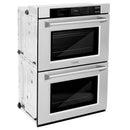 ZLINE 3-Piece Appliance Package - 36-Inch Rangetop, Convertible Wall Mount Range Hood, and Double Wall Oven in Stainless Steel (3KP-RTRH36-AWD)