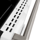 ZLINE 2-Piece Appliance Package - 30-inch Gas Range with White Matte Door and Convertible Vent Range Hood in Stainless Steel (2KP-SGRWMRH30)