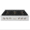 ZLINE 36-Inch Paramount Gas Rangetop with 6 Burner DuoPro™ Cooktop in Stainless Steel (PSRT36)