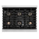 ZLINE 36-Inch Paramount Gas Rangetop with 6 Burner DuoPro™ Cooktop in Stainless Steel (PSRT36)