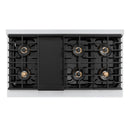 ZLINE Autograph Edition 48-Inch Paramount Gas Rangetop with 8 Burner DuoPro™ Cooktop in Stainless Steel and Champagne Bronze Accents (PSRTZ-48-CB)