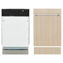 ZLINE 18-Inch Tallac Series 3rd Rack Top Control Dishwasher in Custom Panel Ready with Stainless Steel Tub, 51dBa (DWV-18)