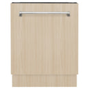ZLINE 24-Inch Tallac Series 3rd Rack Dishwasher in Custom Panel Ready with Stainless Steel Tub, 51dBa (DWV-24)
