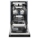 ZLINE 18-Inch Tallac Series 3rd Rack Top Control Dishwasher in Black Matte with Stainless Steel Tub, 51dBa (DWV-BLM-18)