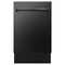 ZLINE 18-Inch Tallac Series 3rd Rack Top Control Dishwasher in Black Stainless Steel with Stainless Steel Tub, 51dBa (DWV-BS-18)
