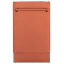ZLINE 18-Inch Tallac Series 3rd Rack Top Control Dishwasher in Copper with Stainless Steel Tub, 51dBa (DWV-C-18)