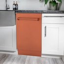 ZLINE 18-Inch Tallac Series 3rd Rack Top Control Dishwasher in Copper with Stainless Steel Tub, 51dBa (DWV-C-18)