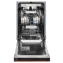ZLINE 18-Inch Tallac Series 3rd Rack Top Control Dishwasher in Hand Hammered Copper with Stainless Steel Tub, 51dBa (DWV-HH-18)