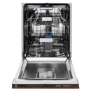 ZLINE 24-Inch Tallac Series 3rd Rack Dishwasher in Hand Hammered Copper with Stainless Steel Tub, 51dBa (DWV-HH-24)