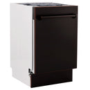 ZLINE 18-Inch Tallac Series 3rd Rack Top Control Dishwasher in Oil Rubbed Bronze with Stainless Steel Tub, 51dBa (DWV-ORB-18)