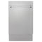 ZLINE 18-Inch Tallac Series 3rd Rack Top Control Dishwasher in Satin Stainless Steel with Stainless Steel Tub, 51dBa (DWV-SN-18)