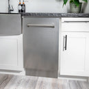 ZLINE 18-Inch Tallac Series 3rd Rack Top Control Dishwasher in Satin Stainless Steel with Stainless Steel Tub, 51dBa (DWV-SN-18)