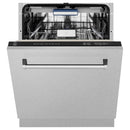 ZLINE 24-Inch Tallac Series 3rd Rack Dishwasher in Satin Stainless Steel with Stainless Steel Tub, 51dBa (DWV-SN-24)