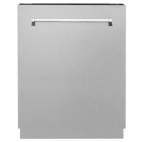 ZLINE 24-Inch Tallac Series 3rd Rack Dishwasher in Satin Stainless Steel with Stainless Steel Tub, 51dBa (DWV-SN-24)