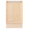 ZLINE 18 Tallac Series 3rd Rack Top Control Dishwasher in Unfinished Wood with Stainless Steel Tub, 51dBa (DWV-UF-18)