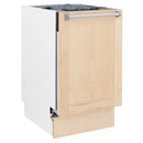ZLINE 18 Tallac Series 3rd Rack Top Control Dishwasher in Unfinished Wood with Stainless Steel Tub, 51dBa (DWV-UF-18)