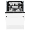 ZLINE 18-Inch Tallac Series 3rd Rack Top Control Dishwasher in White Matte with Stainless Steel Tub, 51dBa (DWV-WM-18)
