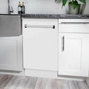 ZLINE 18-Inch Tallac Series 3rd Rack Top Control Dishwasher in White Matte with Stainless Steel Tub, 51dBa (DWV-WM-18)