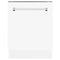 ZLINE 24-Inch Tallac Series 3rd Rack Dishwasher in White Matte with Stainless Steel Tub, 51dBa (DWV-WM-24)