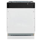 Built-in dishwasher front with top control housing and lower tub panel