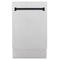 ZLINE Autograph Edition 18-Inch Compact 3rd Rack Top Control Dishwasher in Satin Stainless Steel with Matte Black Handle, 51dBa (DWVZ-SN-18-MB)