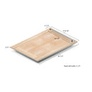 ZLINE 18 Tallac Series 3rd Rack Top Control Dishwasher in Unfinished Wood with Stainless Steel Tub, 51dBa (DWV-UF-18)