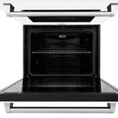 ZLINE 30-Inch Professional True Convection Double Wall Oven with Air Fry and Self Clean in Stainless Steel with White Matte Doors (WAD-WM-30)