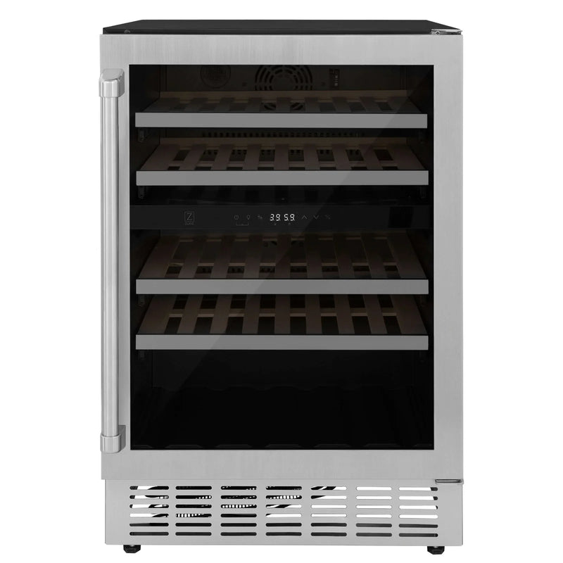ZLINE Appliance Package - 48-Inch Dual Fuel Range, Refrigerator, Range Hood, Microwave Drawer, Tall Tub Dishwasher and Wine Cooler in Stainless Steel (6KPR-RARH48-MWDWV-RWV)
