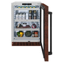 ZLINE 24-Inch Touchstone 151 Can Beverage Fridge With Hand Hammered Copper Glass Door (RBSO-HH-24)