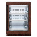 ZLINE 24-Inch Touchstone 151 Can Beverage Fridge With Hand Hammered Copper Glass Door (RBSO-HH-24)