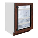 ZLINE 24-Inch Touchstone 151 Can Beverage Fridge With Hand Hammered Copper Glass Door (RBSO-HH-24)